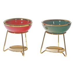 MAISON CONCEPTS INC Maison Concepts Ceramic Oil Burner With Stand - Set Of 2