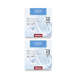 MIELE Ultratabs All In 1 Dishwasher Detergent Tablets 120 Tabs Bundle (2X 11295860 Ultratabs 60)