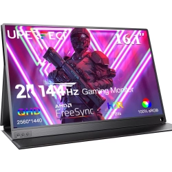 UPERFECT 16.1" 2K 144Hz Gaming Monitor Portable Display 2560 1440 Qhd
