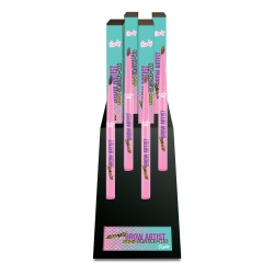 RUDE Ultimate Brow Artist Push-Up Slanted Pencil & Brush Display Set, 32 PCs