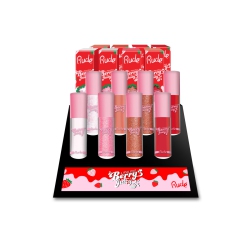 RUDE Berry Juicy Lip Gloss Display Set, 64 PCs