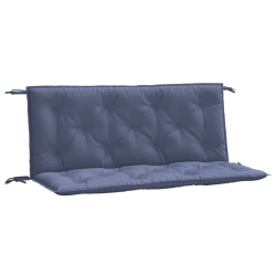 VIDAXL Garden Bench Cushions 2PCs 120X50X7Cm Oxford Fabric In Navy Blue