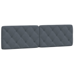 VIDAXL Headboard Cushion Dark 183 Cm Velvet In Grey
