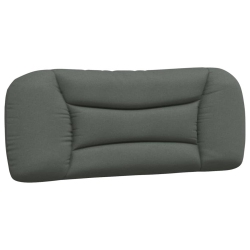 VIDAXL Headboard Cushion "hvar" Dark 100 Cm Fabric In Grey