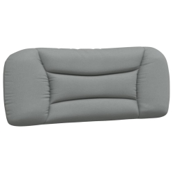 VIDAXL Headboard Cushion "hvar" Light 100 Cm Fabric In Grey