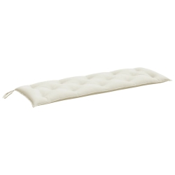 VIDAXL Garden Bench Cushion Melange Cream 150X50X7 Cm Fabric