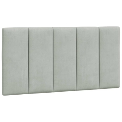VIDAXL Headboard Cushion "hanko" Light 100 Cm Velvet In Grey