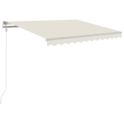VIDAXL Automatic Retractable Awning 300X250 Cm Cream