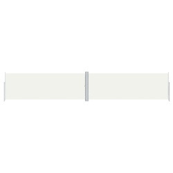 VIDAXL Retractable Side Awning Cream 180X1000 Cm