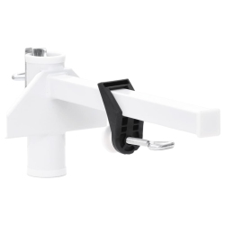 VIDAXL Umbrella Clamp for Balcony 38 MM Steel In White