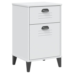 VIDAXL Bedside Cabinet Viken Engineered Wood In White