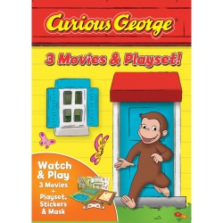 UNIVERSAL Curious George: 3 Movies & Playset [DVD]