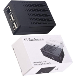 UNKNOWN Case for Pi 3 Model B+ (B Plus) Pi Case With Fan, 3PCs Heatsinks for Pi 3/2 In Raspberry