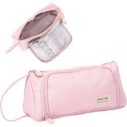 UNKNOWN Large Pencil Case, Aesthetic Pencil Case, Handheld Cute Pencil Case With Zipper Compartments, Oxford Stationery Storage