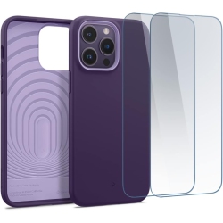 UNKNOWN Nano Pop 360 Case With Screen Protector 2 Pack Compatible With Iphone 14 Pro Max Case 5G (2022) - Grape