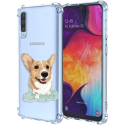 UNKNOWN for Galaxy A50 Galaxy A50S Galaxy A30S Case Clear Cute Dog Pattern Cartoon Animal Design Soft Tpu Cover