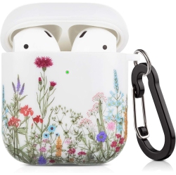 UNKNOWN Airpods Case Flowers Airpod Case for Women Girls Protective Hard Airpod Case Cover for Apple In Yellow