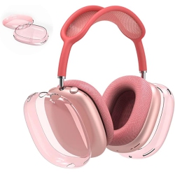 UNKNOWN for Airpods Max Case Clear, Shockproof Clear Case for Airpods Max Case Cover, Anti-Scratch Soft Tpu Protective