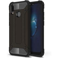 UNKNOWN [Armor] Case for Huawei P20 Lite, Heavy Duty [4 Corners Shockproof Protection] Bumper Cover (Black)