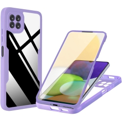 UNKNOWN Full Surround Clear Phone Case for Samsung Galaxy A22 5G 6.6", Soft Tpu Screen Shockproof Protection