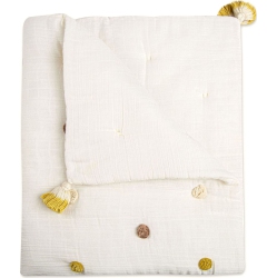 CRANE BABY Pom Pom Quilted Blanket - Kendi
