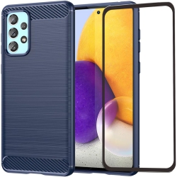 UNKNOWN for Samsung Galaxy A73 5G (2022) Case With Screen Protector Shock-Absorption Flexible Slim Soft Tpu Protective