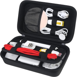 UNKNOWN Hard Electronics Organizer, Travel Cable Organizer Bag, Tech Organizer Case for Power Adapter Chargers Cables