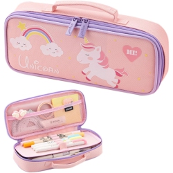 UNKNOWN Cute Pencil Case, Pencil Pouch Pencil Bag Storage Box Stationery Organizer Makeup Bag With Zipper Closure