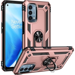 UNKNOWN Military Grade Drop Impact for Oneplus Nord N200 5G Case Oneplus Nord N200 Case Metal Rotating Ring Kickstand Holder