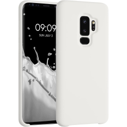 UNKNOWN Case Compatible With Samsung Galaxy S9 Plus Case - Tpu Silicone Phone Cover With Soft Finish - Matte In White