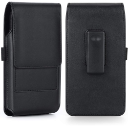 UNKNOWN Phone Holster for Apple Iphone 14 Pro Max 13 Pro Max 12 Pro Max 11 Pro Max Xs Max Leather Belt Case, 360 Rotating