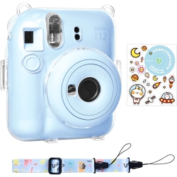 UNKNOWN Clear Case for Fuji Instax Mini 12/polaroid Mini 12, Case for Fujifilm Instax Mini 12 Instant Camera With Back