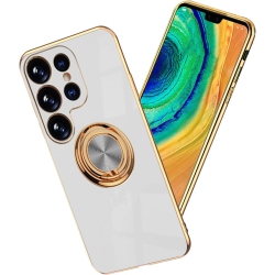 UNKNOWN Compatible With Samsung S23 Ultra Case With Ring Holder Magnetic Soft Tpu Silicone Phone Case Samsung Galaxy S23 Ultra