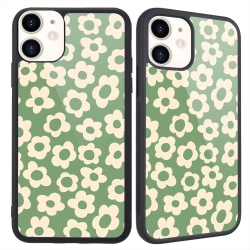 UNKNOWN Compatible With Iphone 11 Case Flower, Hard Back Cover With Floral Design Soft Tpu Bumper Protective In Green