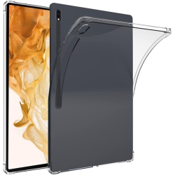 UNKNOWN Tablet Case Compatible With Samsung Galaxy Tab S8 Plus, Flexible Ultra Slim Reinforced Corners Transparent