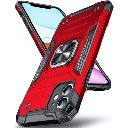 UNKNOWN Design for Iphone 11 Case, Military Grade Shockproof Protective Rugged Phone Case 360° Rotatable Metal Kickstand