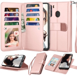 UNKNOWN Galaxy A21 Case, for Samsung Galaxy A21 Wallet Case 2020, [9 Card Slots] Pu Leather Id Credit Holder Folio Flip
