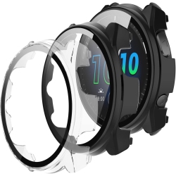 UNKNOWN Case for Garmin Forerunner 965 Built-In Screen Protector, 2 Pack Overall Protective Hard PC Protective Case In Multicolor