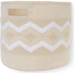 CRANE BABY Kendi Storage Bin - Neutral Chevron