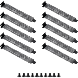 UNKNOWN Desktop Computer PCi Slot Filter Bracket Blanking Case Pack Of 10 In Black