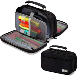 UNKNOWN Pencil Case, Large Pencil Pouch With Compartments for Middle School, Work, Office Pen Holder Organizer School