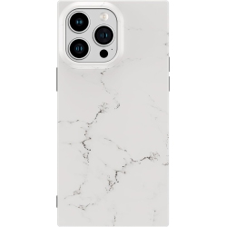 UNKNOWN Square Case Compatible With Iphone 11 Pro Max - Slim, Glossy, Natural Patterns, Timeless Marble, Easy to Hold
