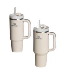 STANLEY Quencher H2.0 Soft Matte Collection Tumbler With Lid And Straw for Iced And Cold Beverages, Dune Soft Matte, 40 OZ / 1.18 L