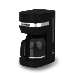 STARFRIT 10 Cup Coffee Machine With Lift Top Filter Holder In In Black