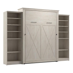 BESTAR CANADA Bestar Key West Queen Murphy Bed With Closet Organizers (119W) - Engineered Wood