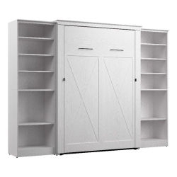 BESTAR CANADA Bestar Key West Full Murphy Bed With Closet Organizers (113W) - Engineered Wood