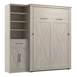 BESTAR CANADA Bestar Key West Full Murphy Bed With Wardrobe (88W) - Engineered Wood In In White