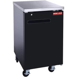 NEW AIR REF New Air Nbb-23-Sb Single Solid Door 23″ Back Bar Beverage Refrigerator Cooler - 220 L / 7.8 Cu. Ft. - Ideal for Bars, Restaurants