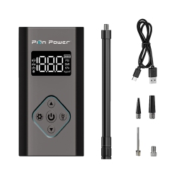 PION POWER M18 Air Compressors Tire Inflator With Led Light And 5000Mah Power Bank