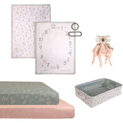 Nemcor 5-Piece Nursery Crib Bedding Bundle - Blue